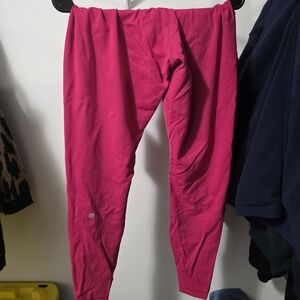 Lululemon Athletica Vibrant Pink Leggings - Wonder Train 28"